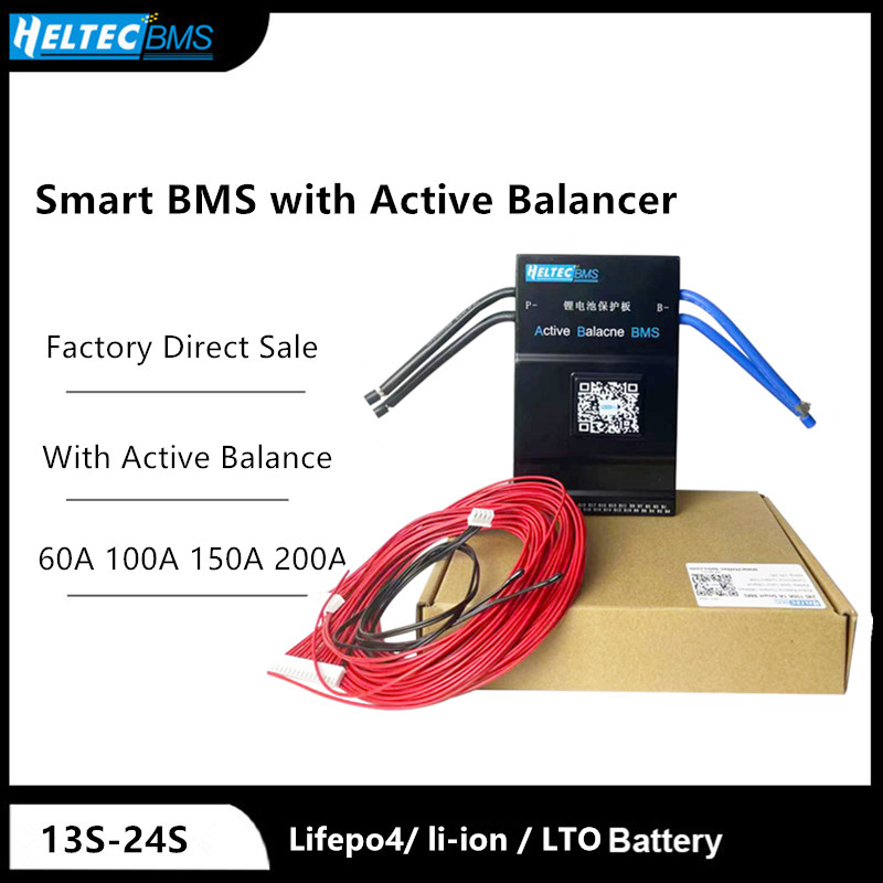 8S 13-24S 0.6A 1A 2A 60A 100A 150A 200A Active balance Smart BMS – Heltec  BMS